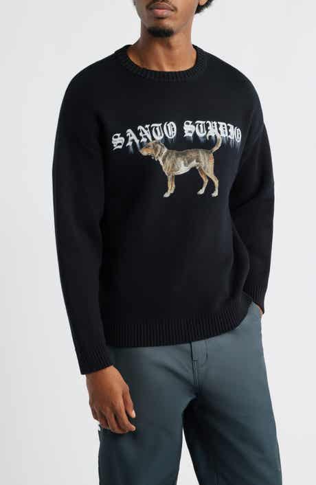 SANTO STUDIO Blurry Dog Knit Sweater