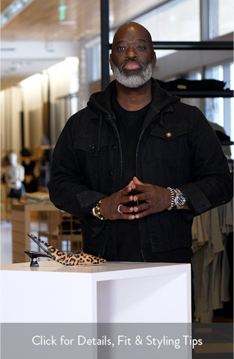 Devin Slingback Half D'Orsay Pointed Toe Kitten Heel Pump, sales video thumbnail