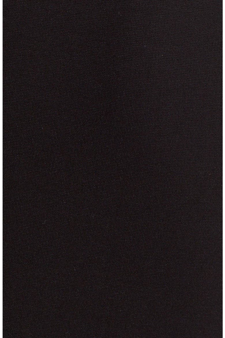 'Currie' Lace Detail Knit Tunic Dress, Alternate, color, BLACK