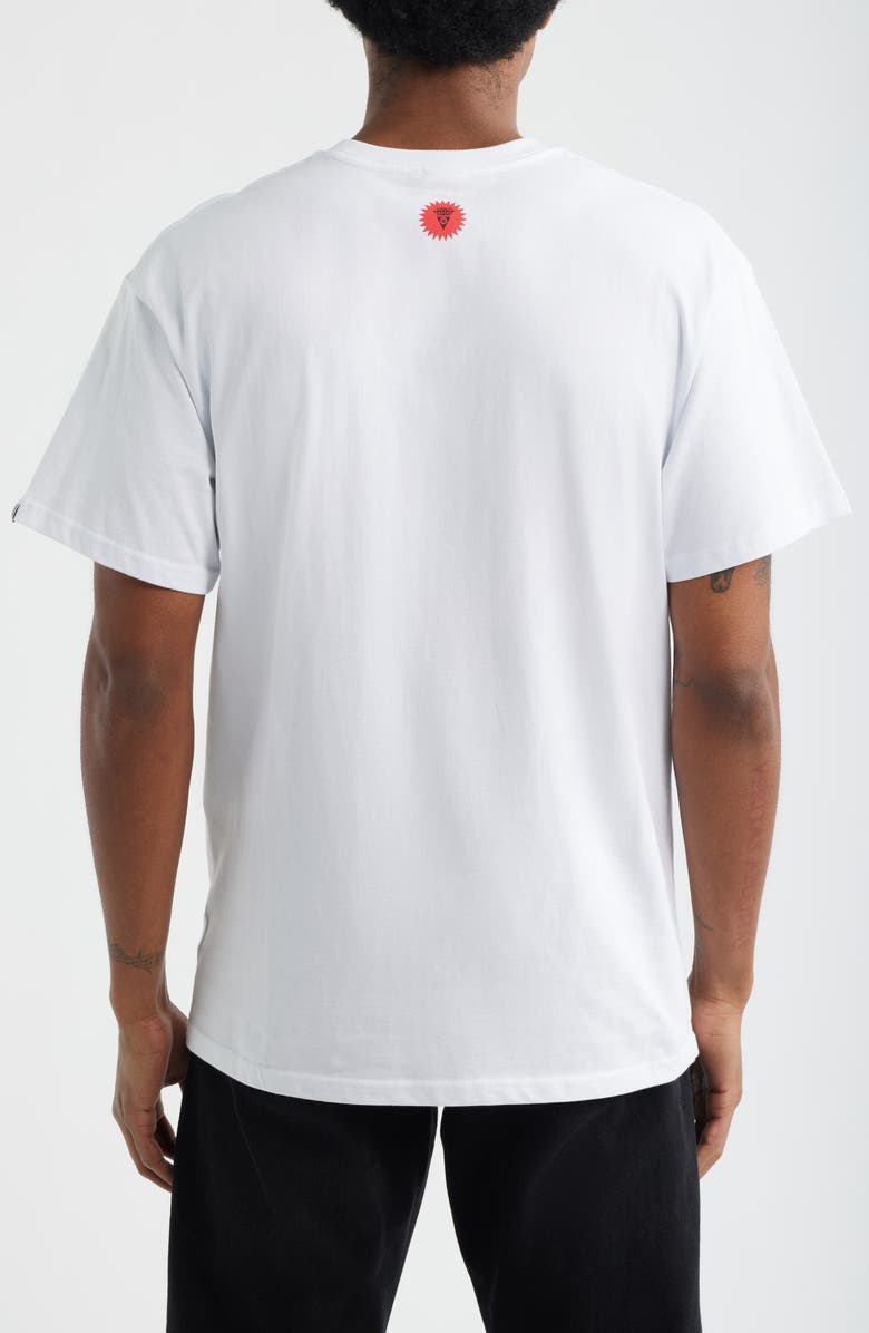 ICECREAM Taupe Cotton Graphic T-Shirt, Alternate, color, White