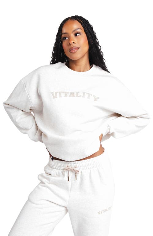 Vitality Cozy Uni Crew In Yellow