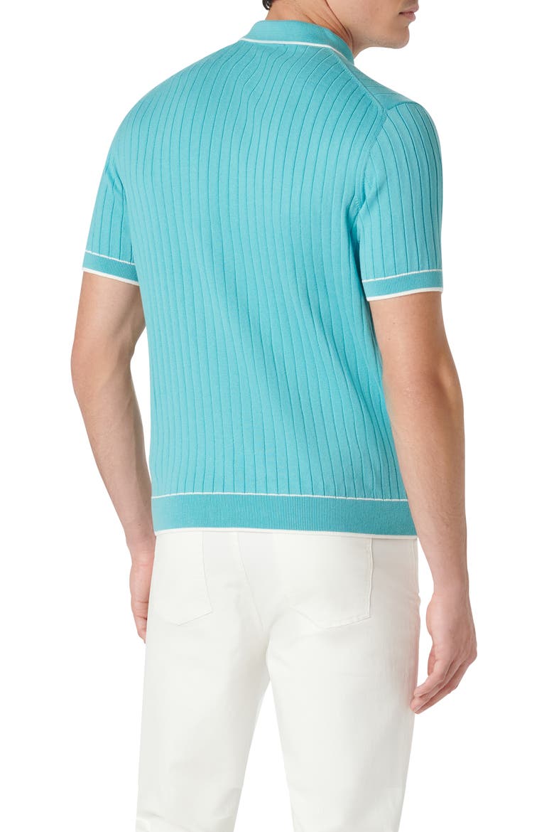 Rib Knit Polo, Alternate, color, JADE