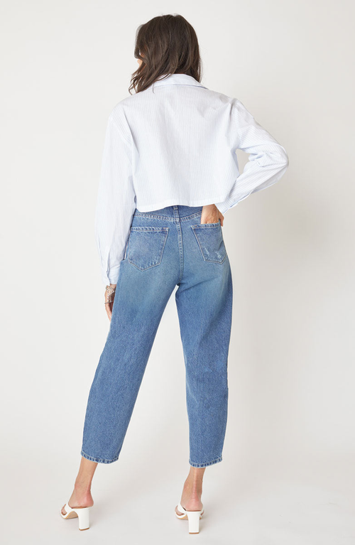 Kancan Ivy Ultra High Rise Balloon Fit Jeans In Blue