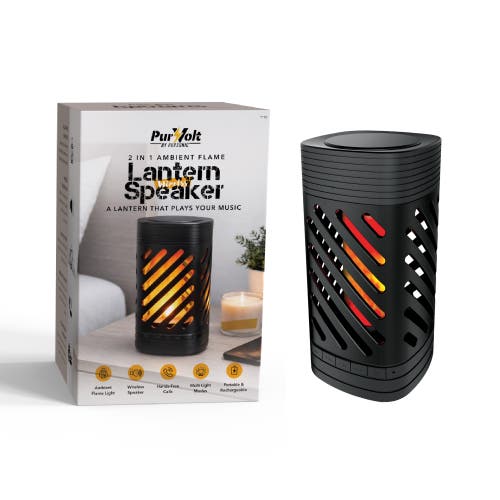 PURSONIC 2-in-1 Ambient Flame Lantern Speaker