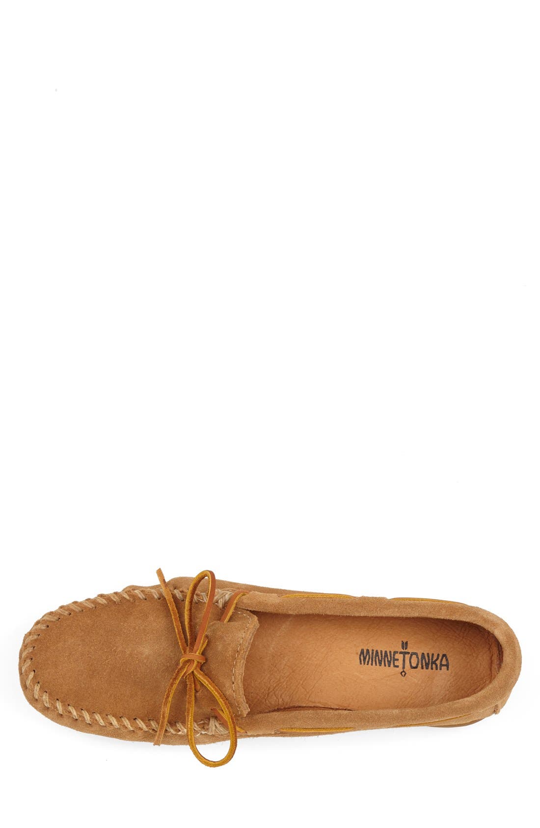 Minnetonka Classic Driving Shoe, Alternate, color, Taupe