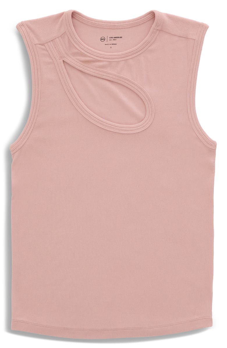 AG Miah Cutout Sleeveless Top, Alternate, color, Sparkling Rose