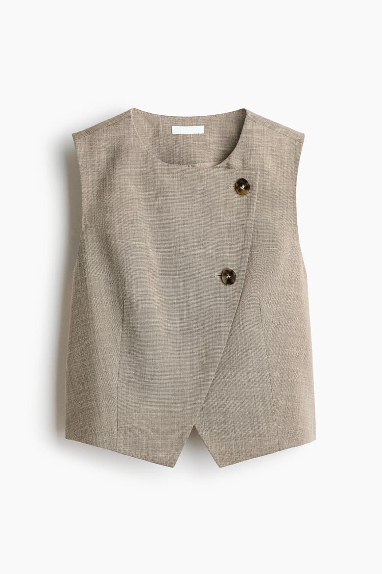 Dressy Vest, Alternate, color, Dusty beige