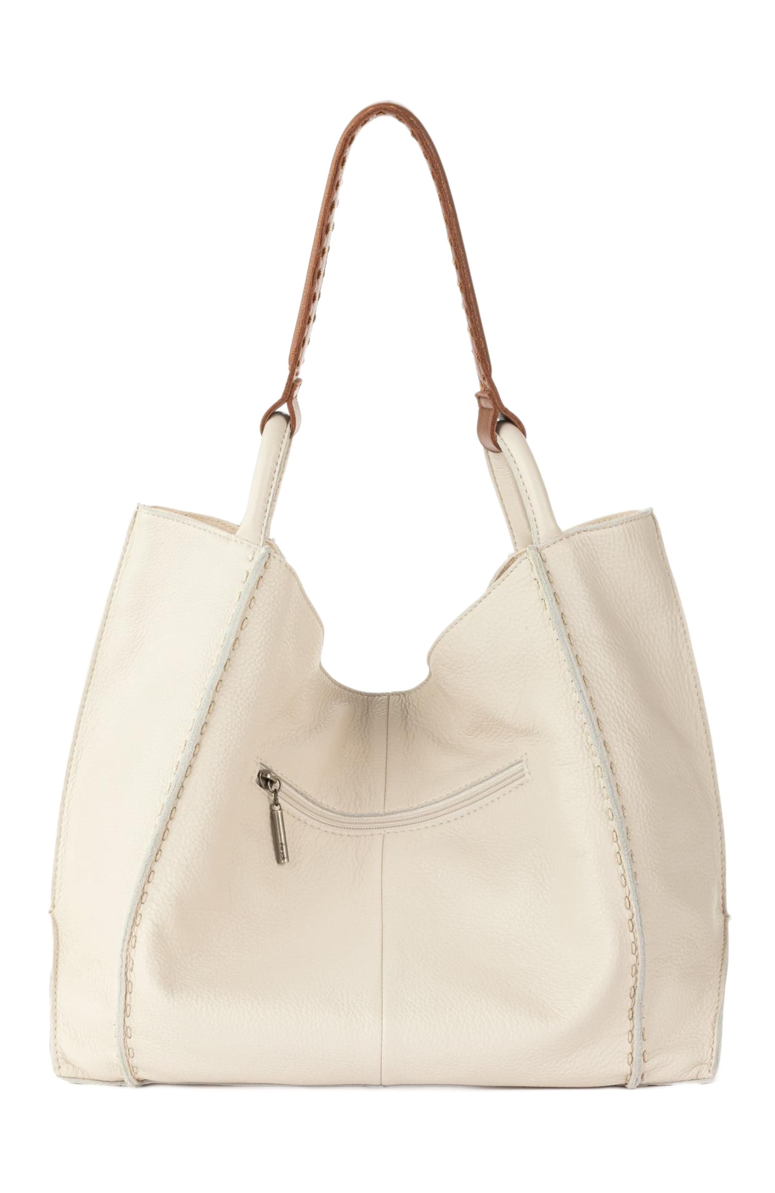Los Feliz Large Tote Leather Bag, Alternate, color, Stone