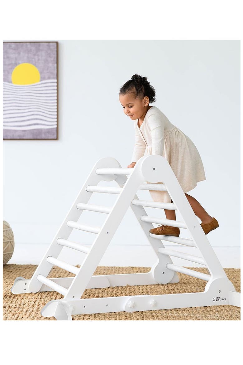 Kids' Learn 'N' Climb Wooden Triangle, Alternate, color, SOFT WHITE