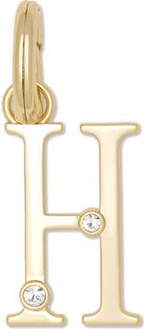 Ramy Brook H Cubic Zirconia Charm