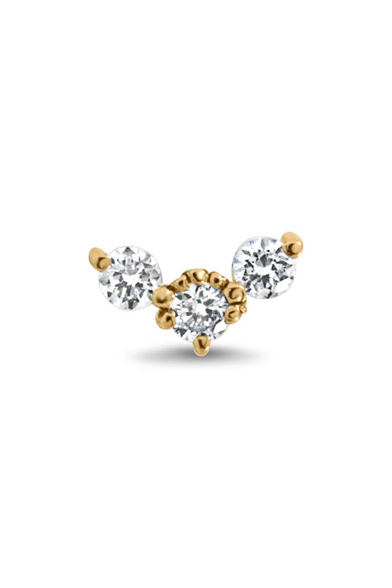 Icon 18K Yellow Gold Diamond Stud Earrings, Alternate, color, 18K YELLOW GOLD