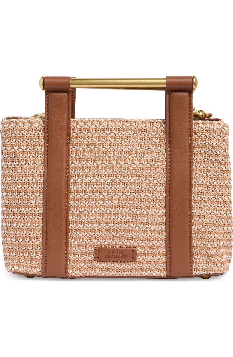 Vince Camuto Jayda Straw Top Handle Bag, Main, color, Natural