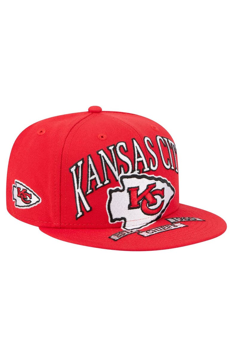 New Era Men's New Era Red Kansas City Chiefs Oversized 59FIFTY Fitted Hat, Main, color, Red