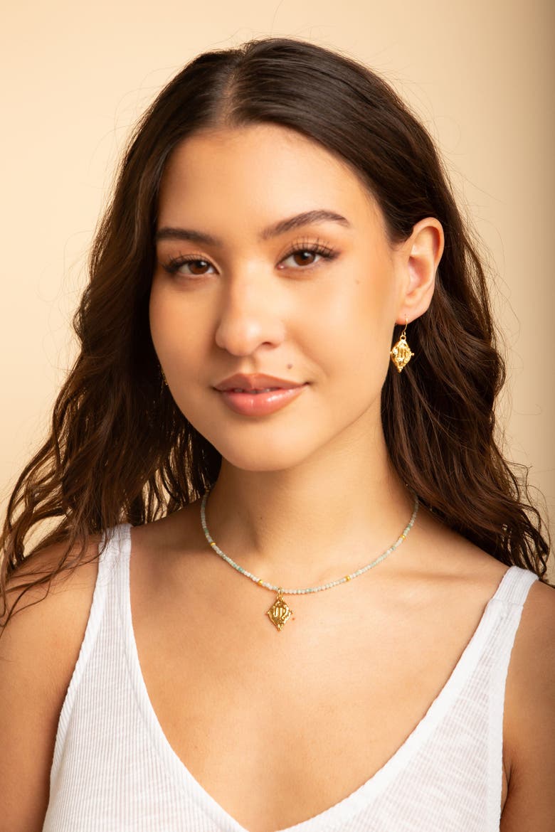 Virgo Zodiac Choker Necklace, Alternate, color, White