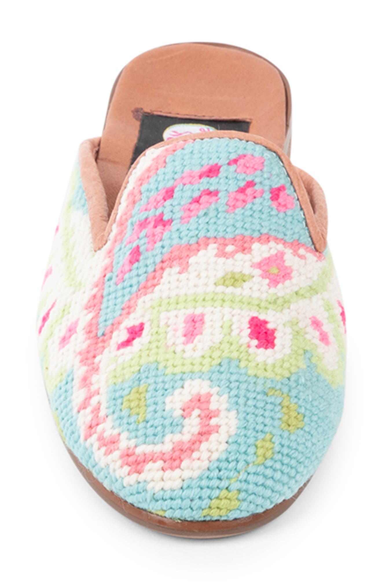 ByPaige Needlepoint Paisley Mule, Alternate, color, Preppy Paisley