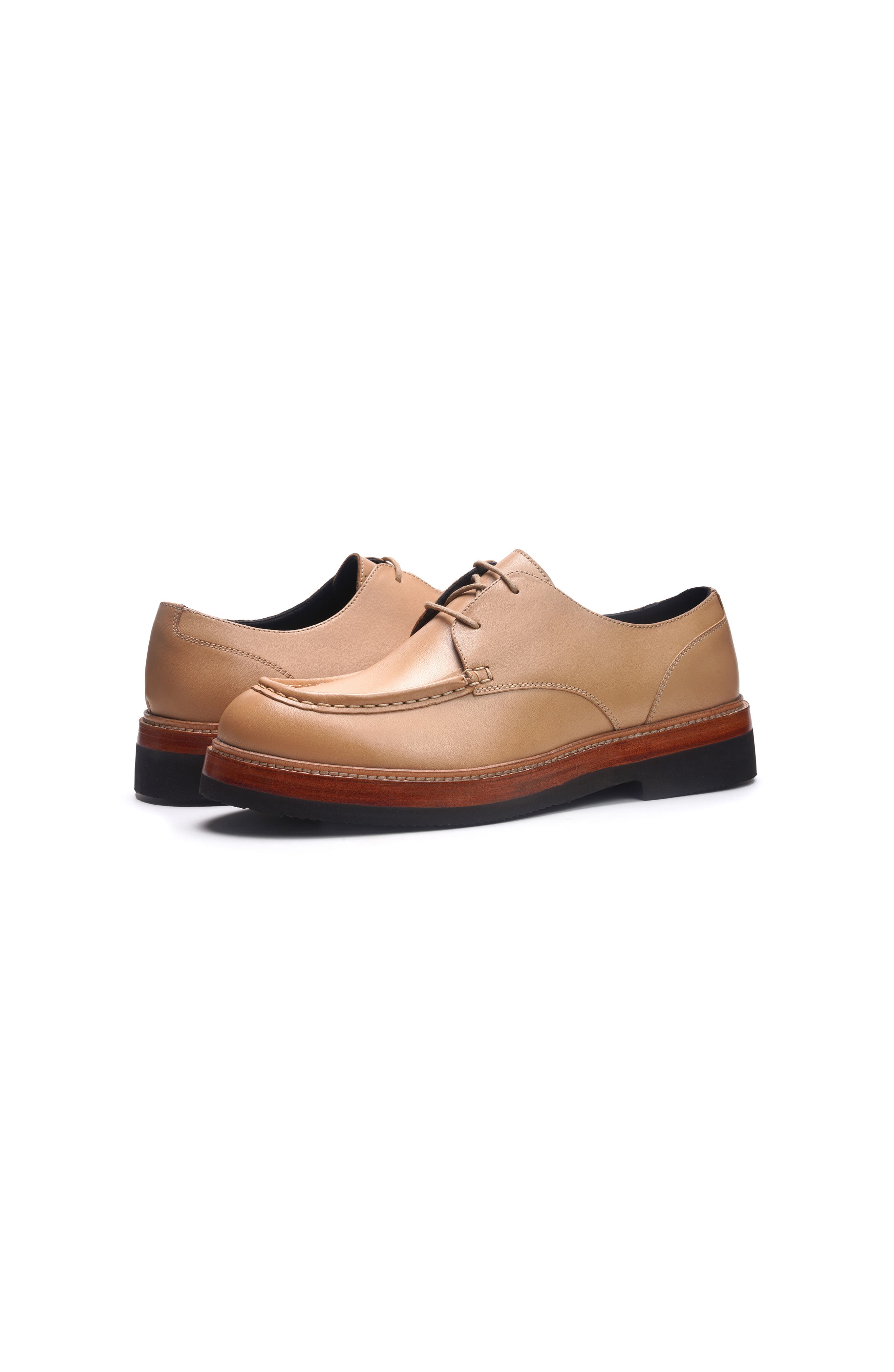 A. Veer Sorrento Moc Derby, Alternate, color, Sand Leather