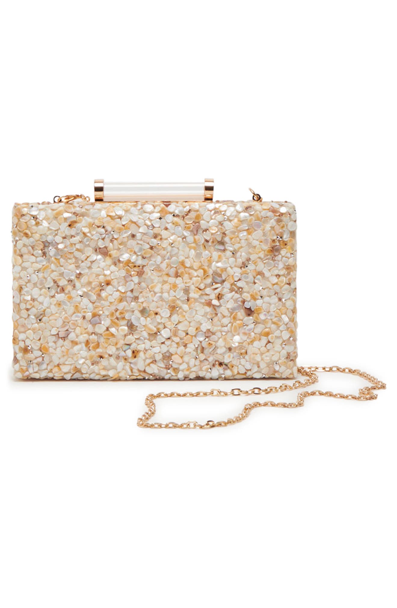 Dolce Vita Rockee Pebble Encrusted Convertible Clutch, Alternate, color, 
