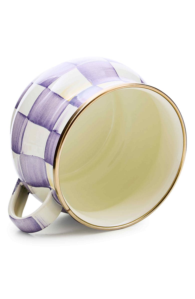 MACKENZIE CHILDS Violet Check Teacup, Alternate, color, Violet