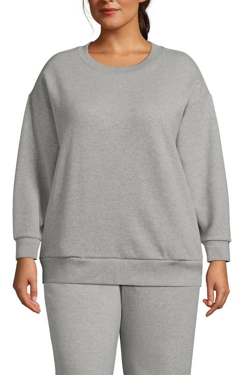 Plus Size Serious Sweats Relaxed Long Sleeve Crew Neck Sweatshirt