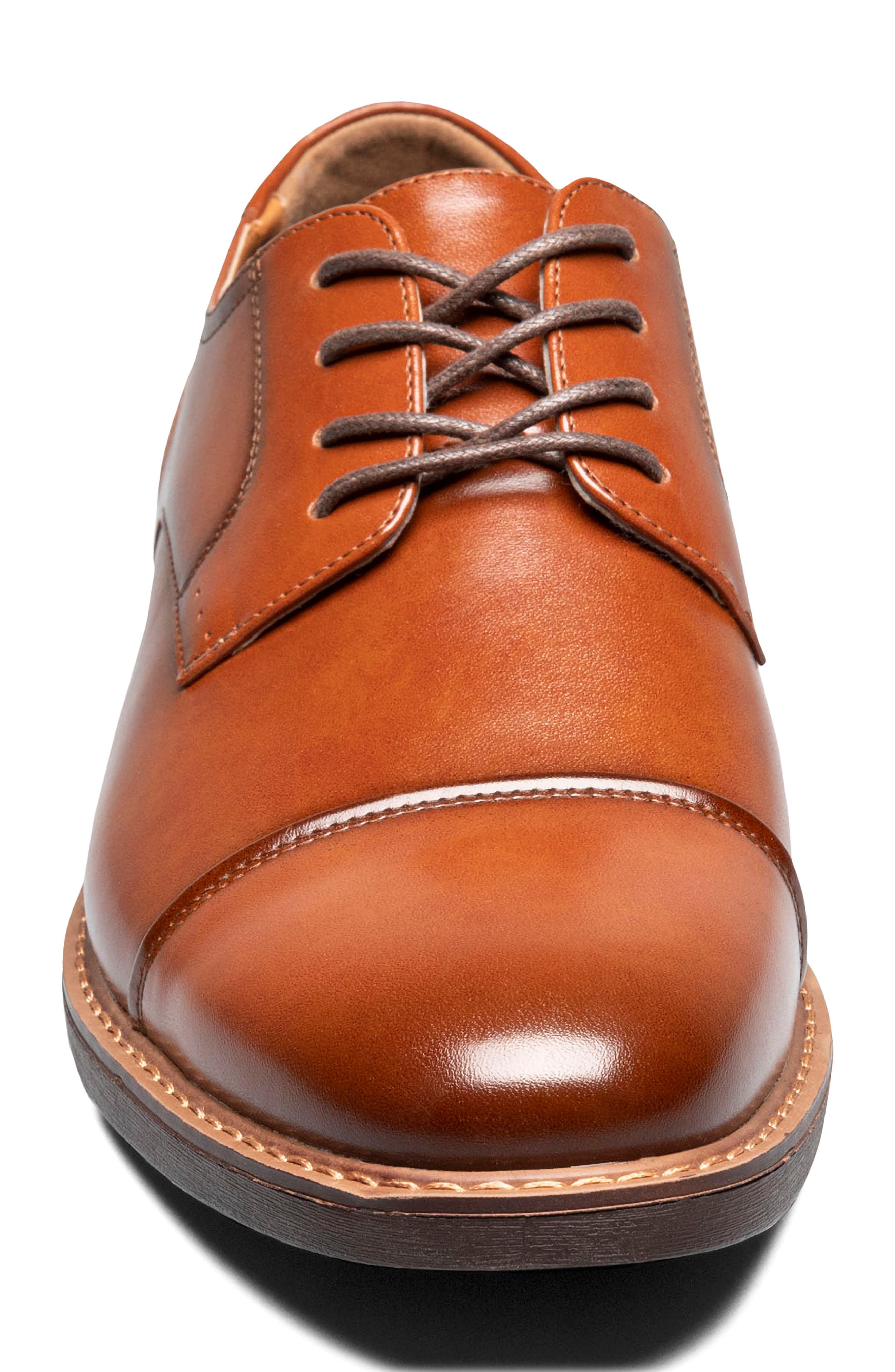 Royce Cap Toe Oxford, Alternate, color, COGNAC