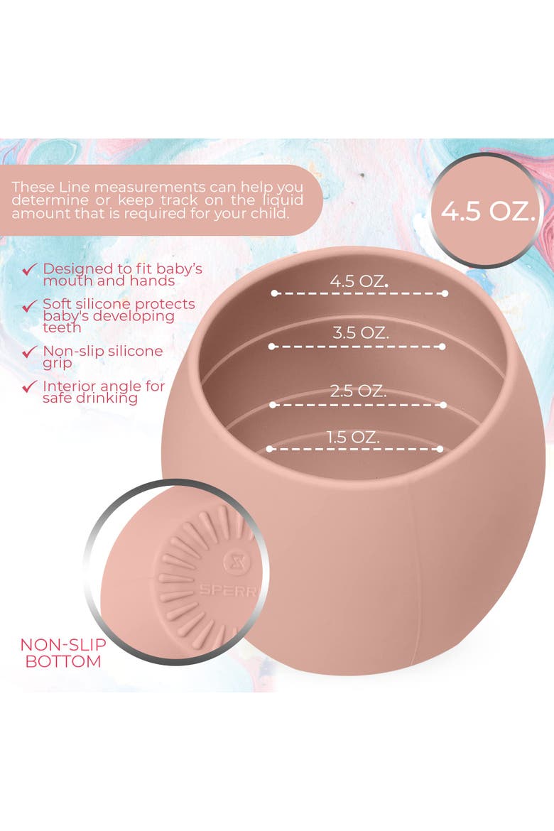 Silicone Mini Cups 2-Piece, Alternate, color, Rose/Quartz