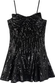 Juliette Kids' Sequin Bow Fit & Flare Dress