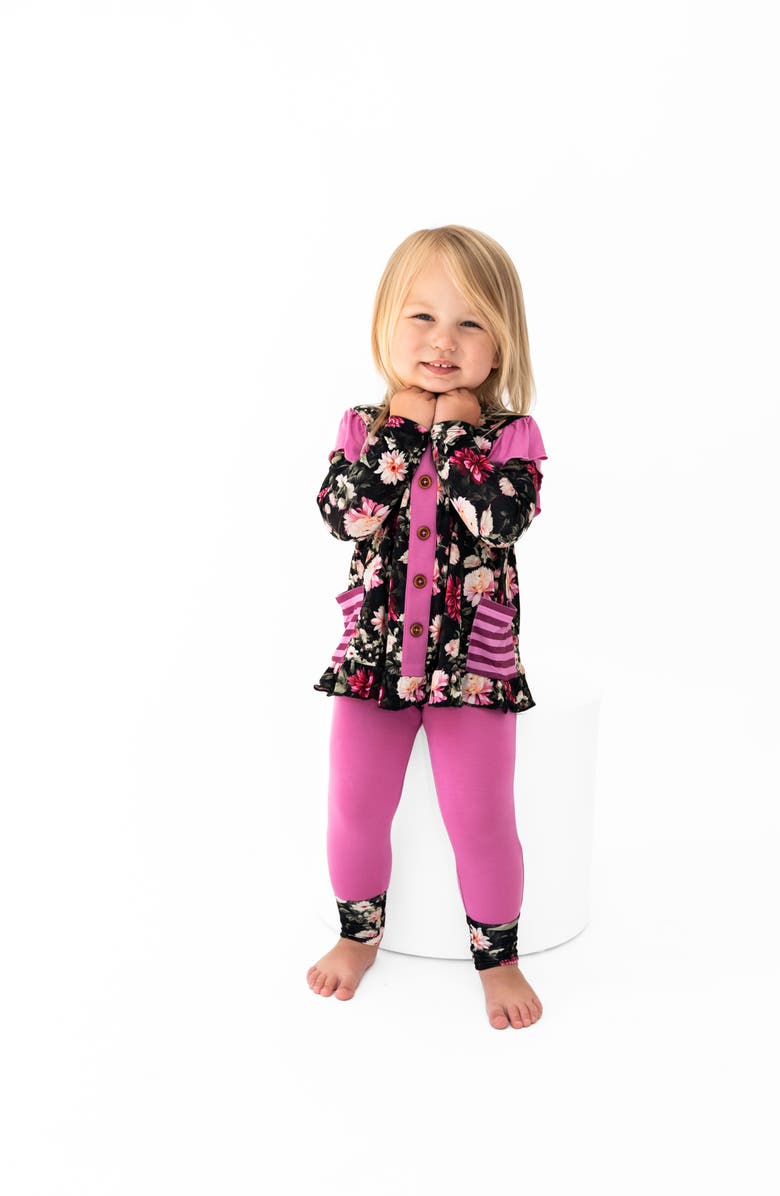 Laree + Co Fallon Peplum & Legging Set, Alternate, color, Black