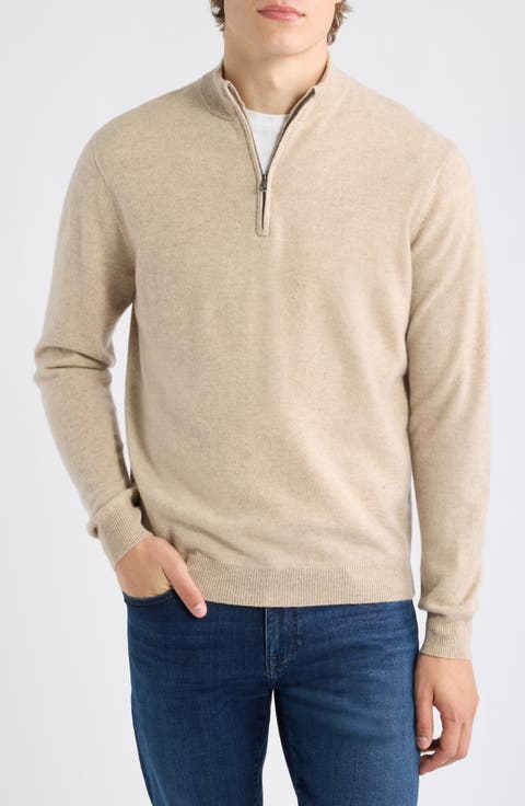 Crown Anniversary Quarter Zip Cashmere Sweater