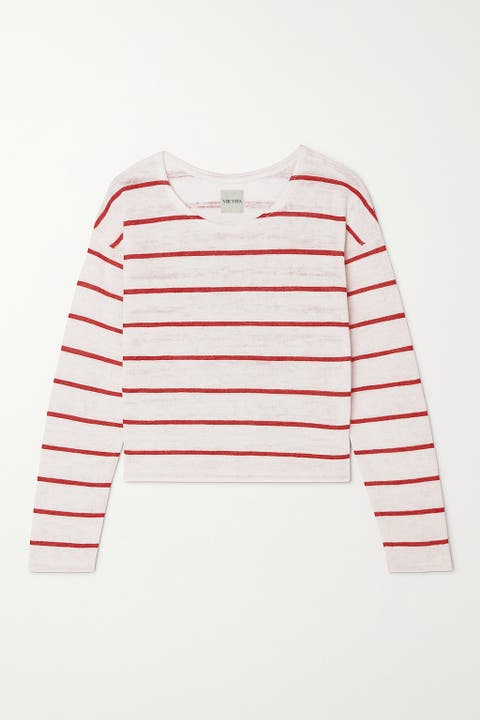 Camille Linen Striped Top