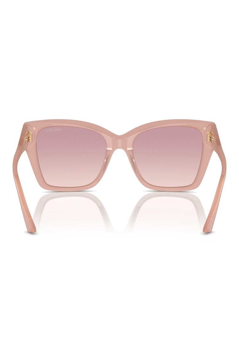 54mm Square Sunglasses, Alternate, color, OPAL PINK / BROWN GRADIENT VIOLET