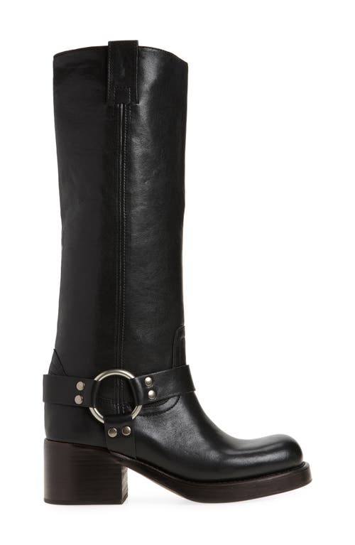 Shop Jeffrey Campbell Reflect Knee High Boot In Black Silver