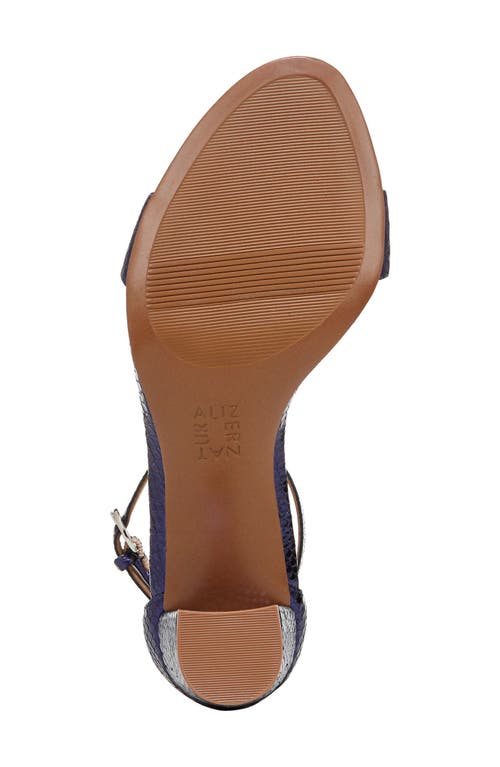 Naturalizer Vera Glitz Ankle Strap Sandal In Future Dusk Blue