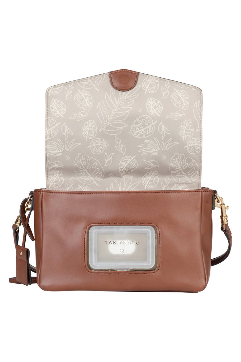 Peekaboo Crossbody Diaper Bag, Alternate, color, TOFFEE