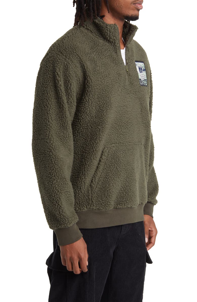 Vans Martin Quarter Zip Fleece Pullover, Alternate, color, 