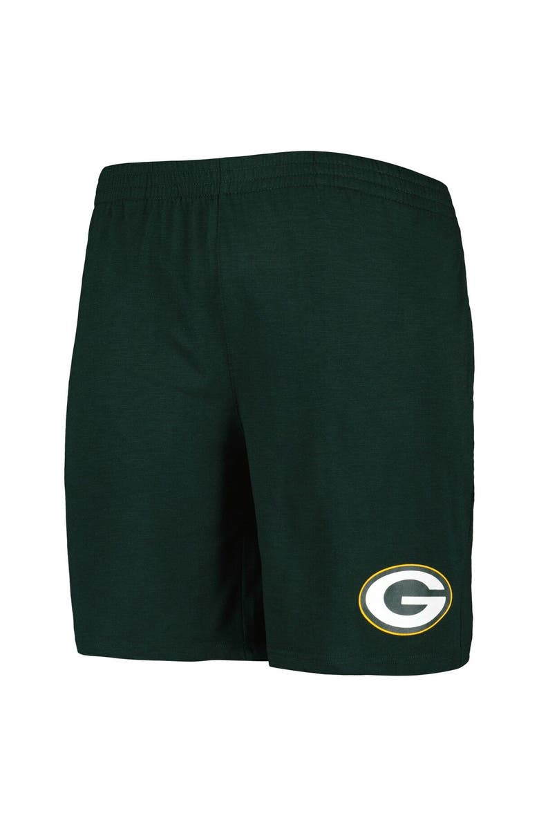 CONCEPTS SPORT Men's Concepts Sport Green/White Green Bay Packers Downfield T-Shirt & Shorts Sleep Set, Alternate, color, 