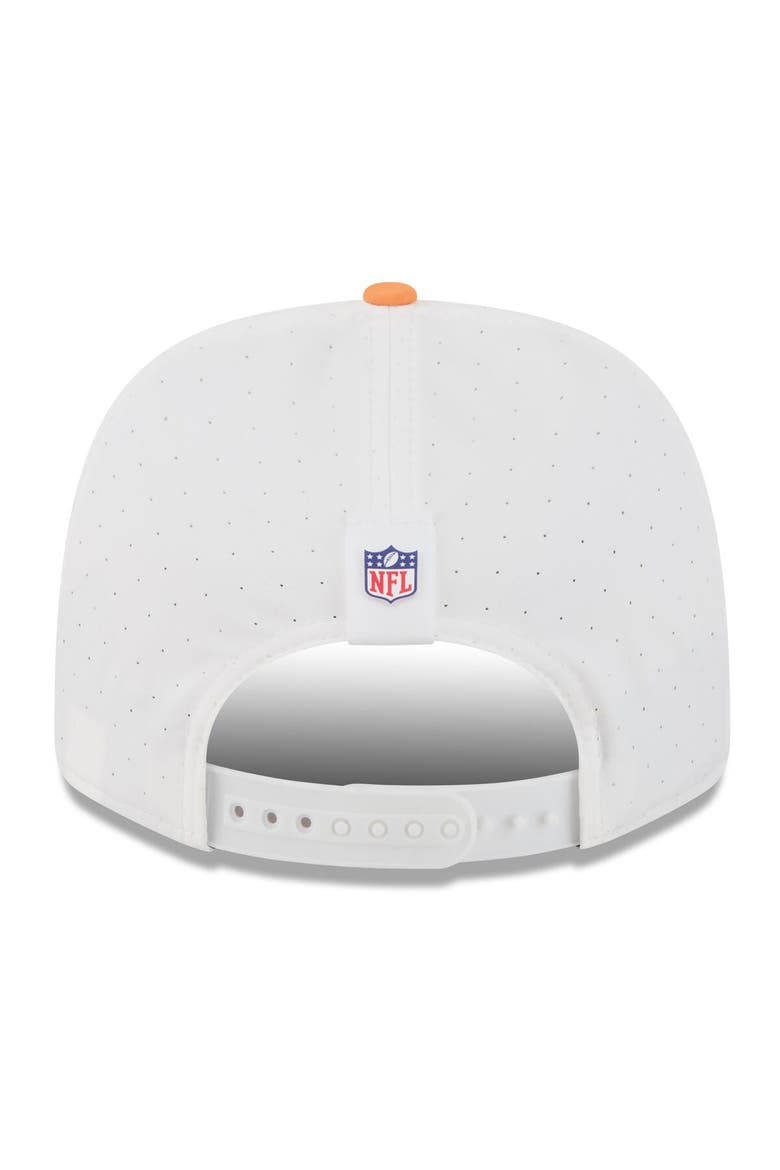Men's New Era  White/Orange Tampa Bay Buccaneers 2025 NFL Training Camp Throwback Logo 9SEVENTY Adjustable Hat, Alternate, color, White