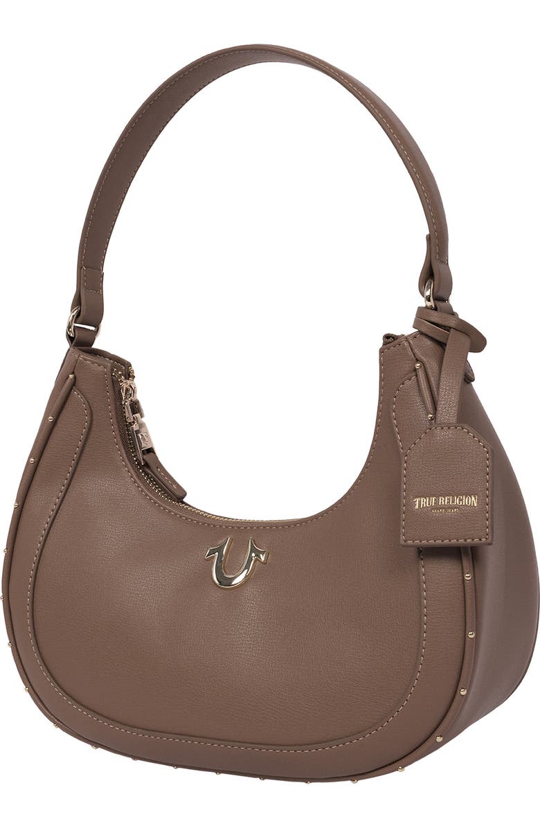 True Religion Crescent Shoulder Bag, Alternate, color, Brown
