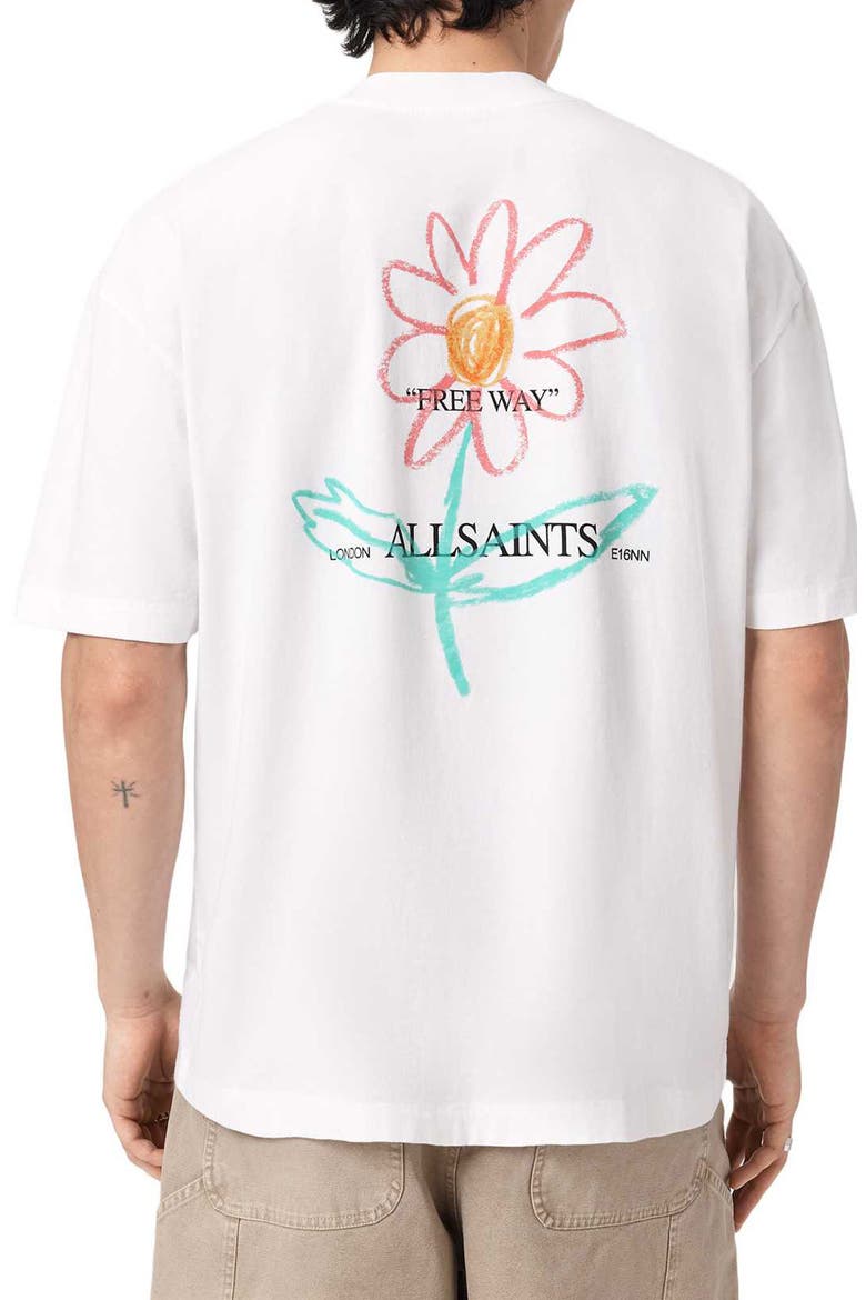 Crayo Floral Cotton Graphic T-Shirt, Alternate, color, ASHEN WHITE
