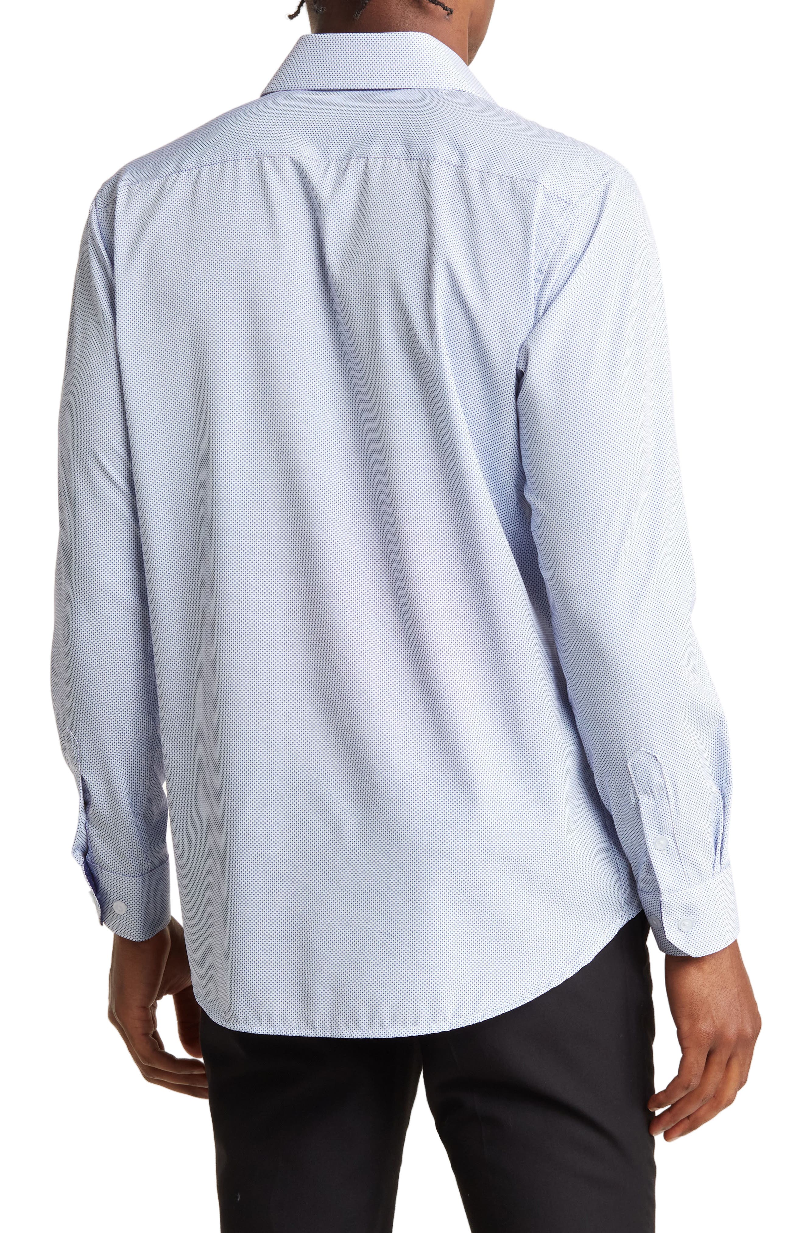 Regular Fit Performance Stretch Long Sleeve Button Front Shirt - image 2