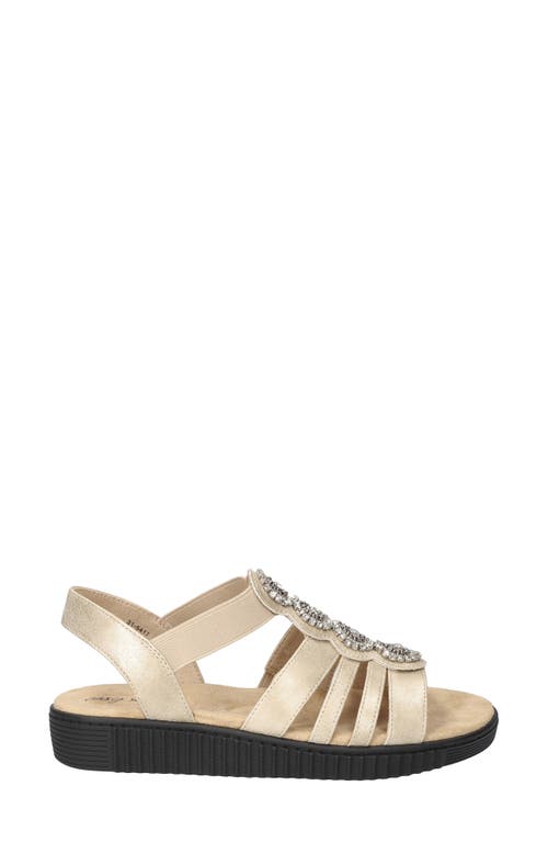 Shop Easy Street Samira Embellished Sandal In Gold