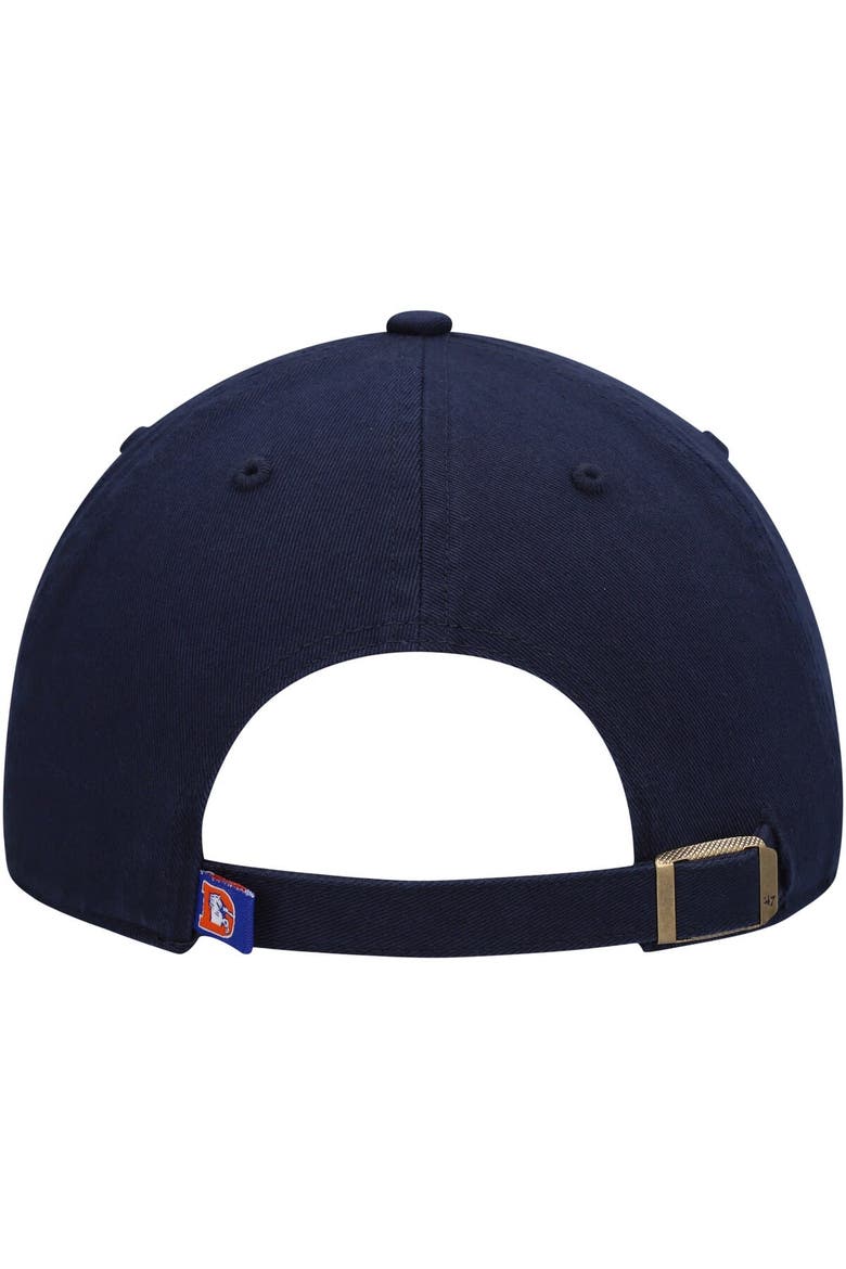 Men's '47 Navy Denver Broncos Clean Up Legacy Adjustable Hat, Alternate, color, Navy