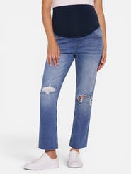 MOTHERHOOD MATERNITY Secret Fit Over the Belly Slim Straight Leg Jeans