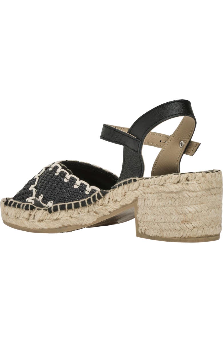André Assous Calista Espadrille Ankle Strap Platform Sandal, Alternate, color, Black