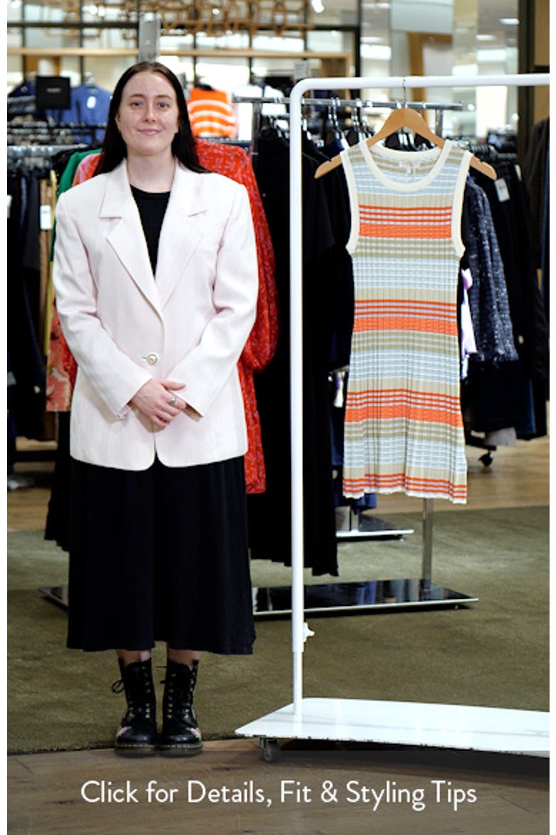 Cailin Stripe Sleeveless Cotton Blend Sweater Dress video