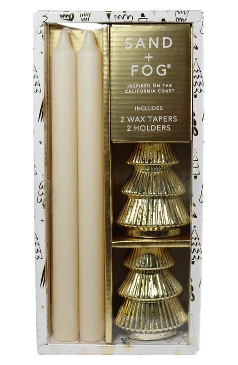 Taper Candle & Tree Holder Set
