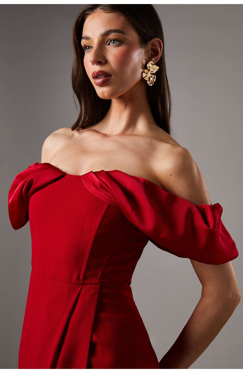 Coast Volume Sleeve Corset Column Maxi Dress, Alternate, color, 