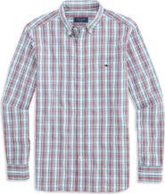 vineyard vines Wavecrest Plaid Stretch Cotton Poplin Button-Down Shirt