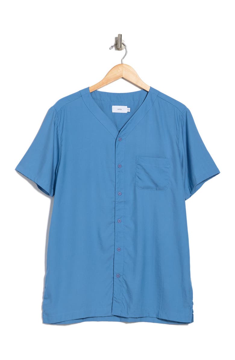 Onia Luca Collarless Regular Fit Shirt, Alternate, color, 