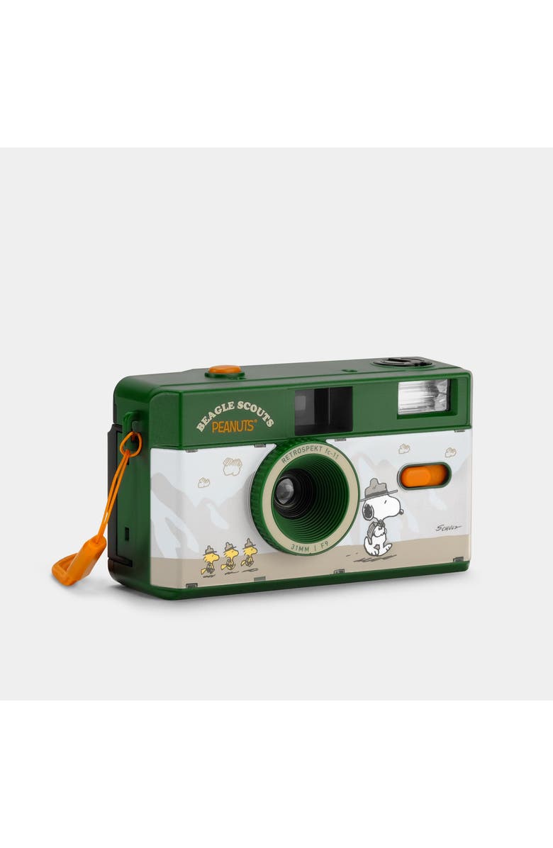 Retrospekt Peanuts Beagle Scouts Retrospekt FC-11 35mm Film Camera, Main, color, Green