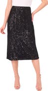 CeCe Sequin Pencil Skirt